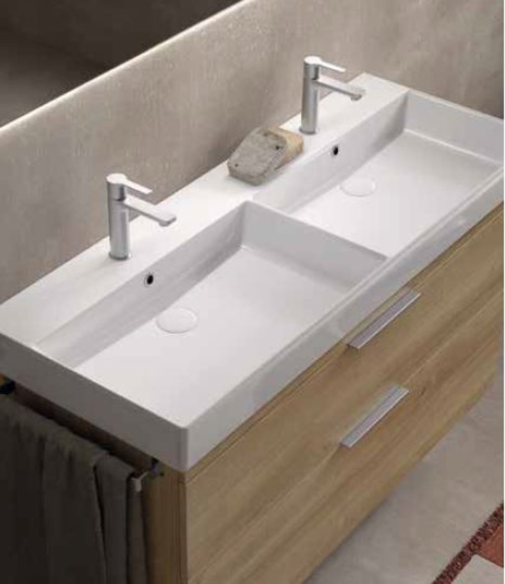 MUEBLE BAÑO 2 CAJONES + LAVABO BAJO ENCIMERA MOD ELENA