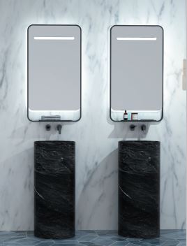 ESPEJO BAÑO LED CON CARGADOR WIRELESS  LED ANTIVAHO MOD. CONCEPT