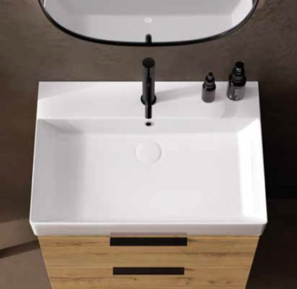 MUEBLE BAÑO 2 CAJONES + LAVABO BAJO  ENCIMERA MOD ELENA