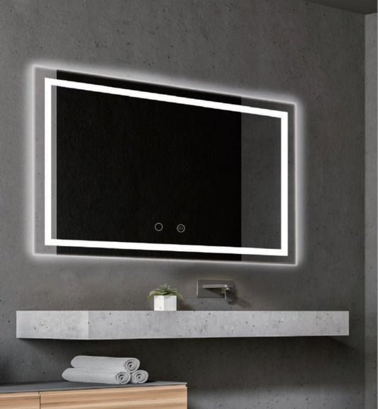 ESPEJO BAÑO RECTANGULAR LUZ LED RETROILUMINADA, MOD. HOLANDA