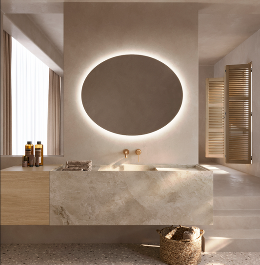 ESPEJO BAÑO OVALADO LUZ LED, RETROILUMINADO MOD. OVAL