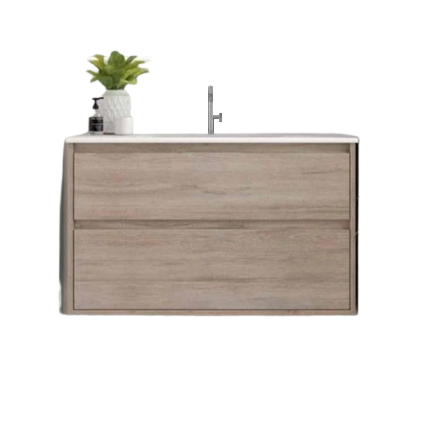 MUEBLE DE BAÑO  2 CAJONES + 1 LAVABO PORCELANA Mod Carmen Essential